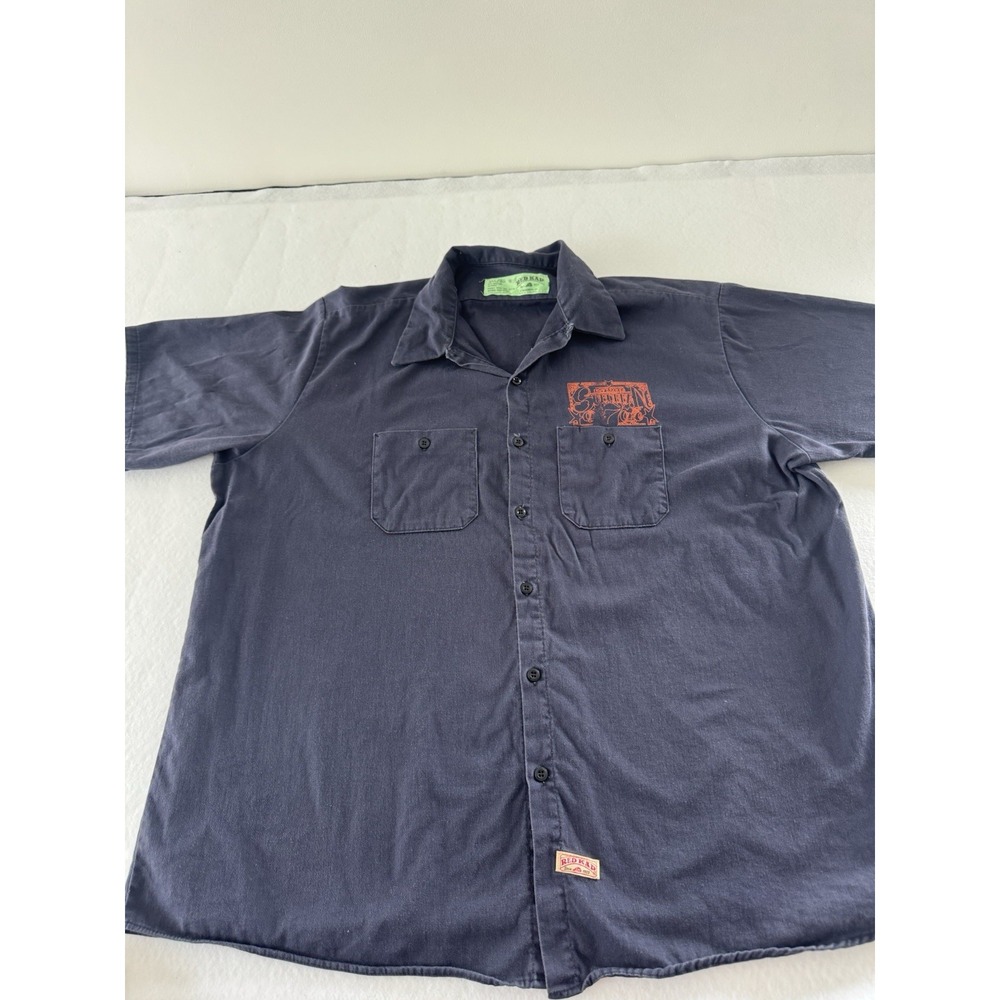 Red Kap Suburban One One Work Shirt Mens 3XL Short Sleeve Button Up Black Cotton